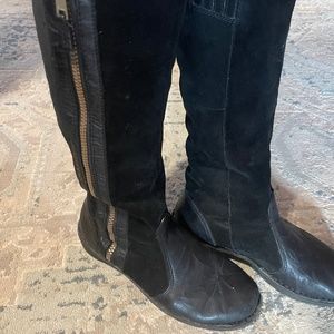 Clark’s suede and leather comfort boots